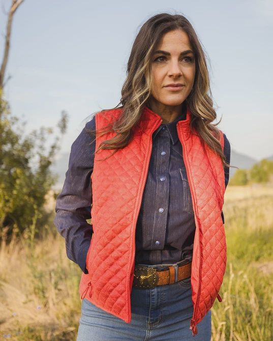 WILONA VEST RED  #29640