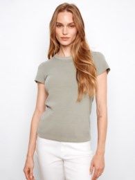 Ribbed Tee  # C1443 SAGE