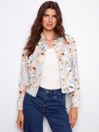 Printed Linen Jacket # C6199TP