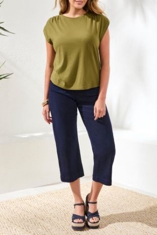 Boat Neck Cap Slv 60770 Rainforest