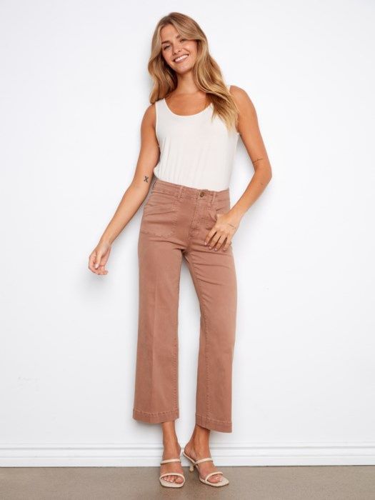 Cropped Wide Leg # C5660r Desert