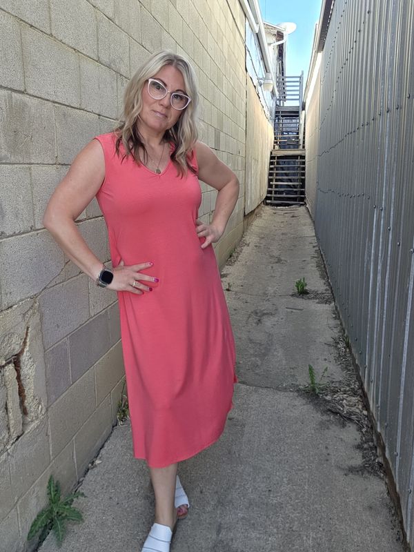 Coral Dress #210-4581