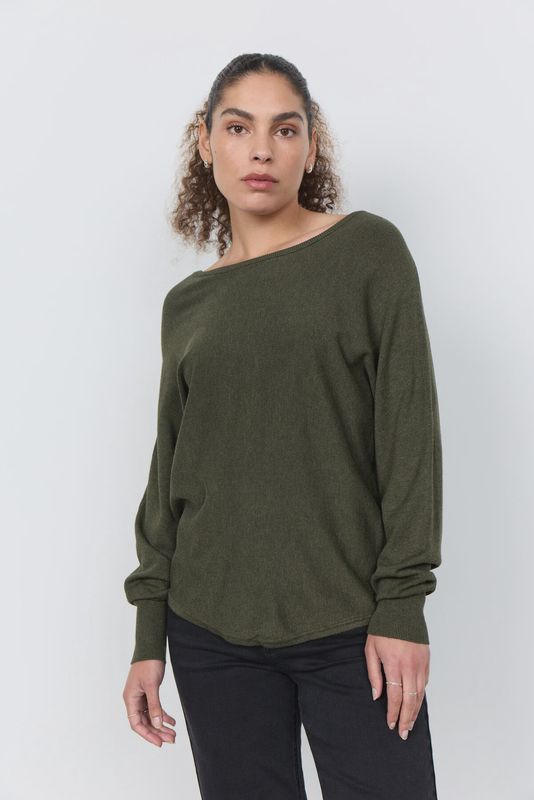 KNIT GREEN BUTTONS # 32957