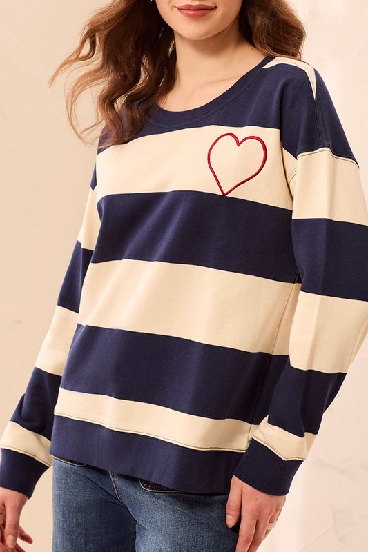 Jet Blue Stripe Sweater #32750