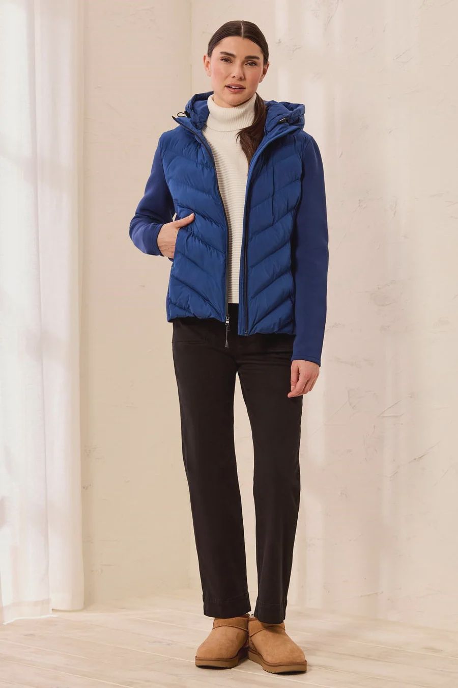 Water Repellent Blue Puffer #31720