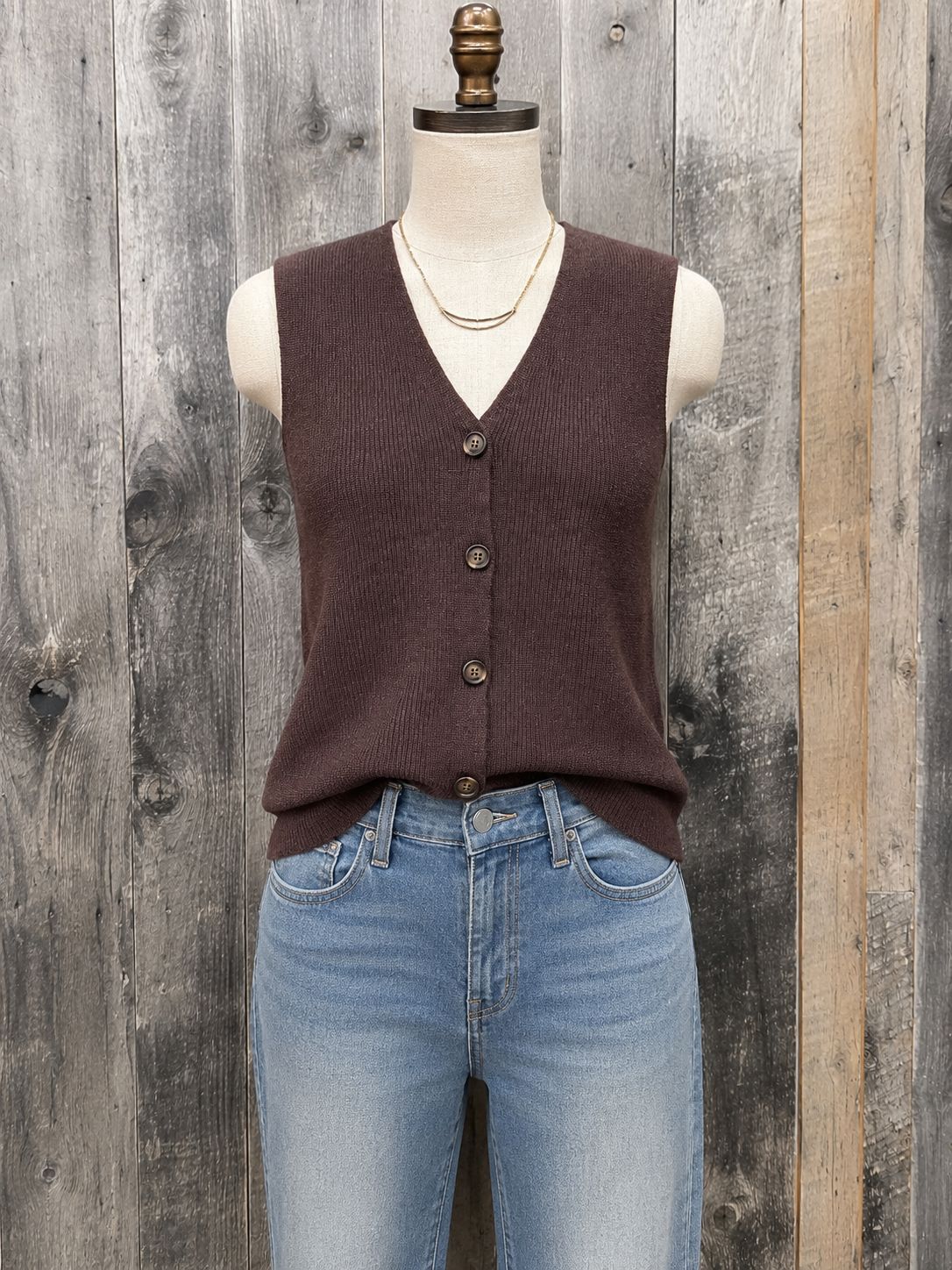 Chocolate Plum Vest #33697