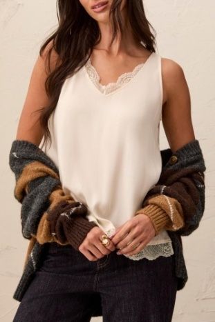Cream Lace Top #62390