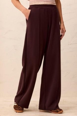 SaddleBrown Wide Leg Pant #62950