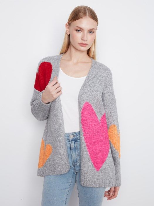 heart cardigan #c2168