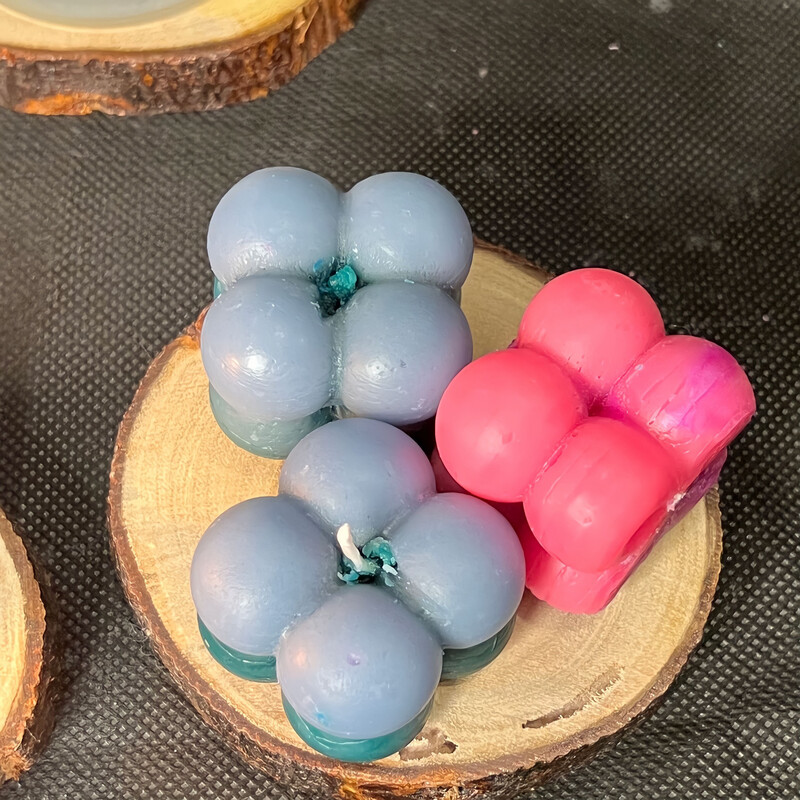 Mini Bubble Candles In A Pair