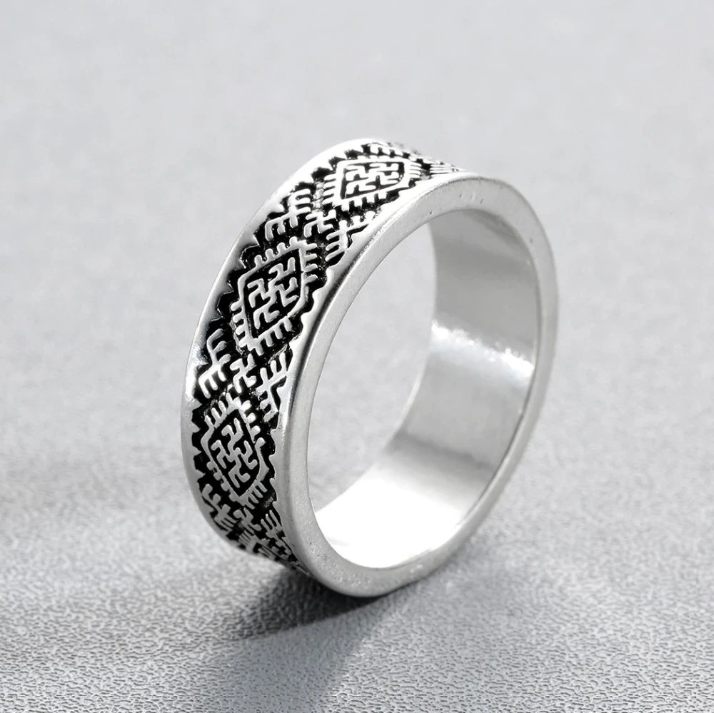 Amulet Pagan, Slavic Fern Flower Ring, 10mm