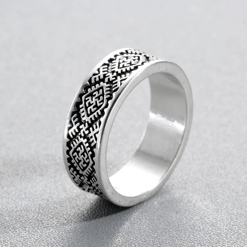 Amulet Pagan, Slavic Fern Flower Ring, 10mm