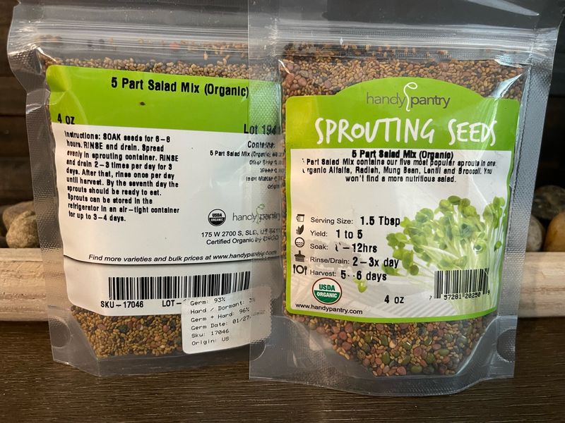 Handy Pantry 5-part Salad Sprouting Seed Add-on (8oz)