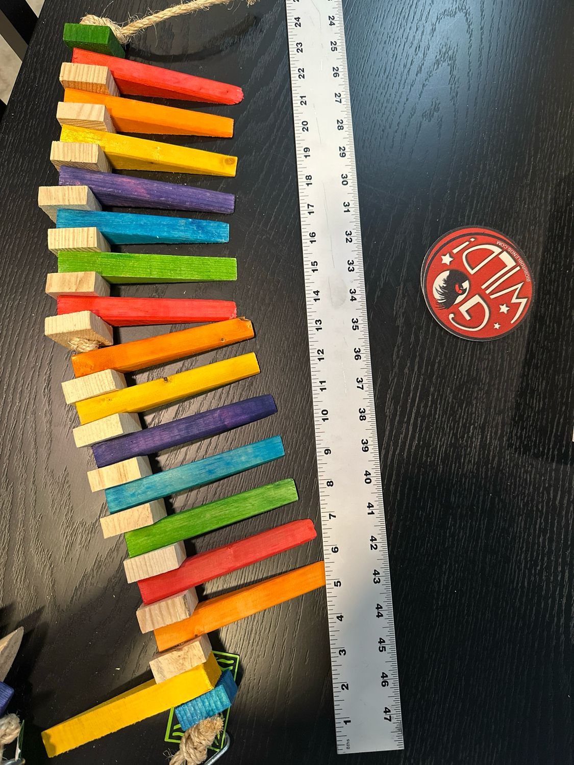 Large Colored Pine Destroyer On Rope 235