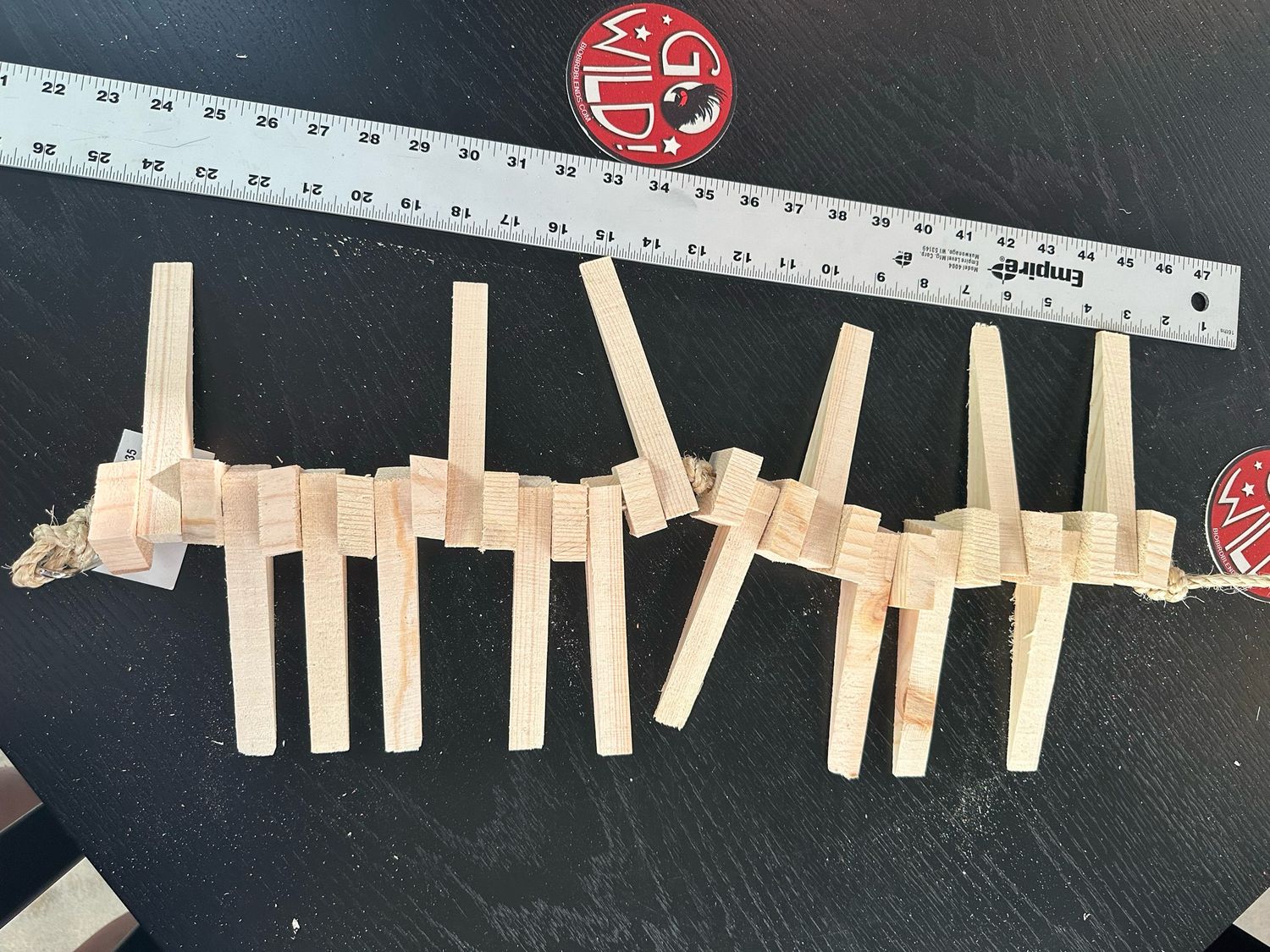 Large “Au Naturel” Pine Destroyer On Rope 235