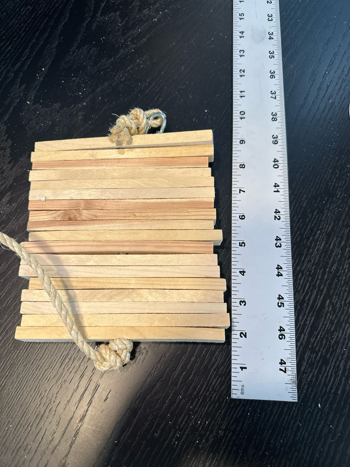 Medium “Au Naturel” Pine Slat Destroyer On Rope 219