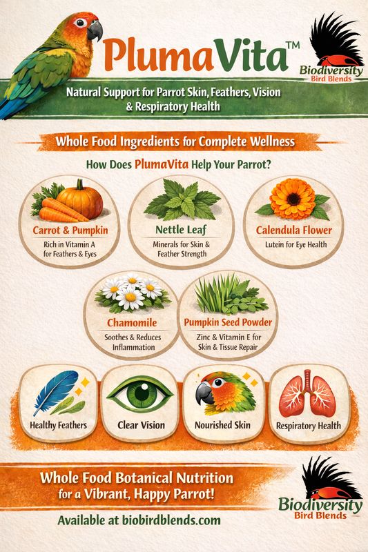 Biodiversity PlumaVita Avian Whole Food Supplement Powder 8oz Biodiversity PlumaVita Avian Whole Food Supplement Powder 8oz