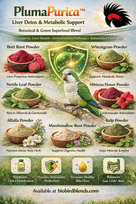 Biodiversity PlumaPurica Avian Whole Food Supplement Powder Shaker