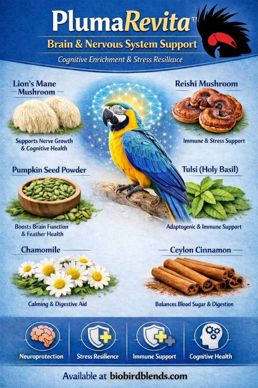 Biodiversity PlumaRevita Avian Whole Food Supplement Powder Shaker