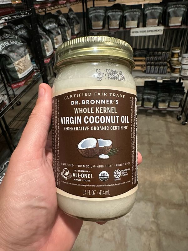 Organic Whole Kernel Virgin Coconut Oil