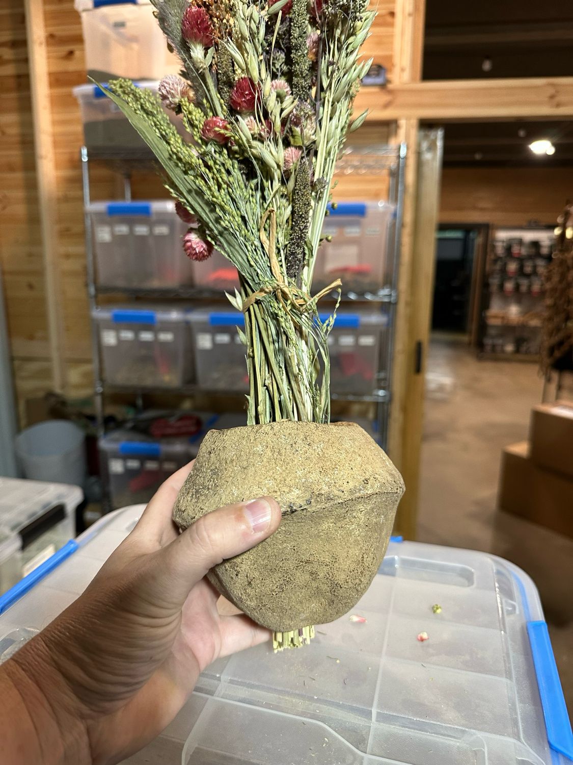 Bird Bouquet + Monkeypod Holder