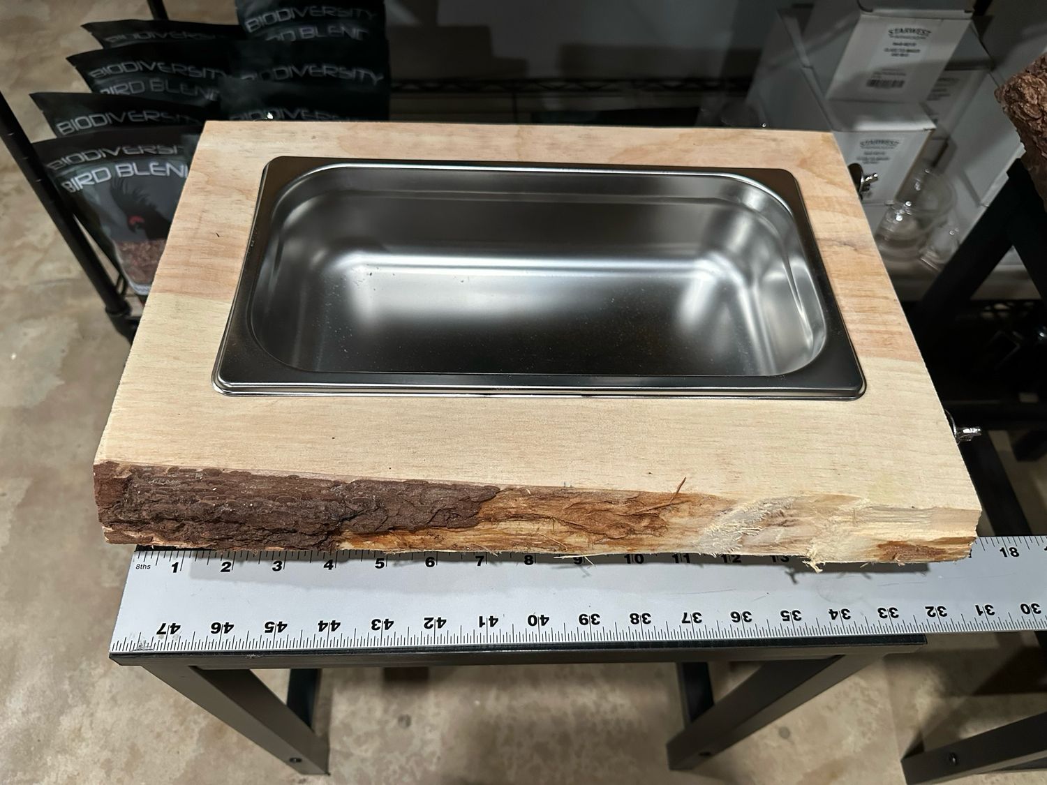 Biodiversity Foraging Cliff (Large Unfinished Clean Premium Pine Wood)
