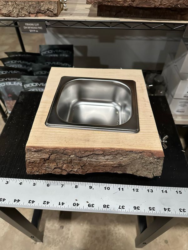 Biodiversity Foraging Cliff (Small Unfinished Premium Pine Wood)