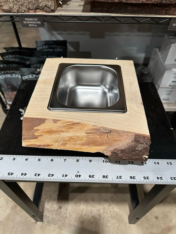 Biodiversity Foraging Cliff (Small Unfinished Premium Pine Wood)