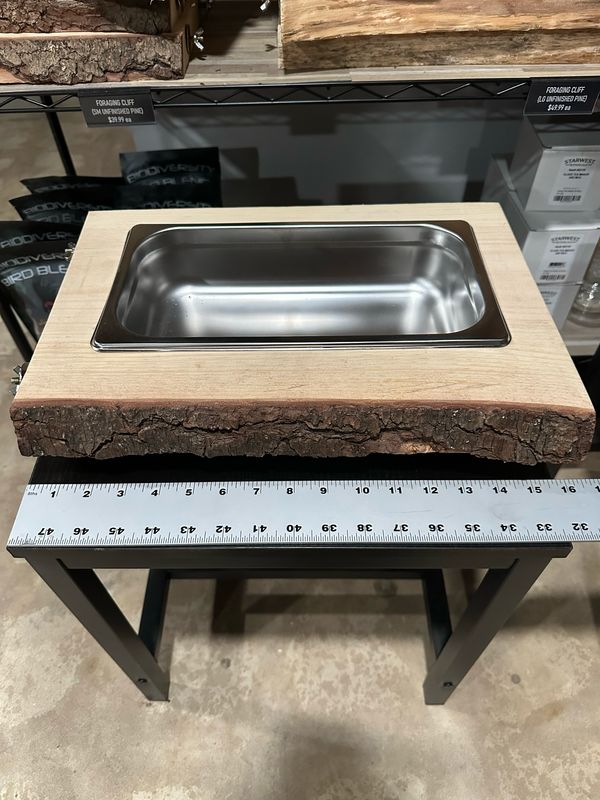 Biodiversity Foraging Cliff (Large Unfinished Clean Premium Pine Wood)