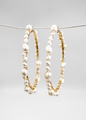 Akoya Hoop Earrings