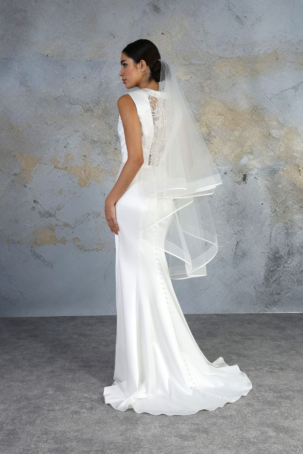 Horsehair and Ribbon Edge Veil
