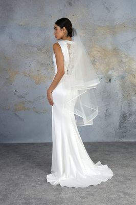 Horsehair and Ribbon Edge Veil
