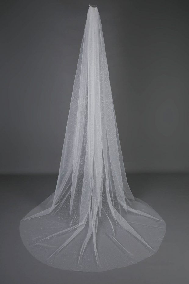 Glitter Tulle Veil