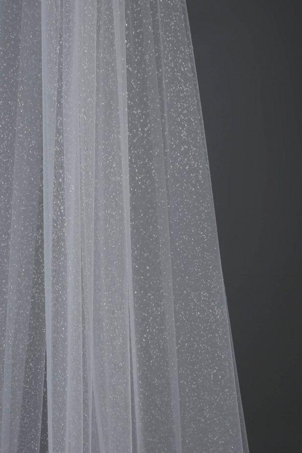 Glitter Tulle Veil