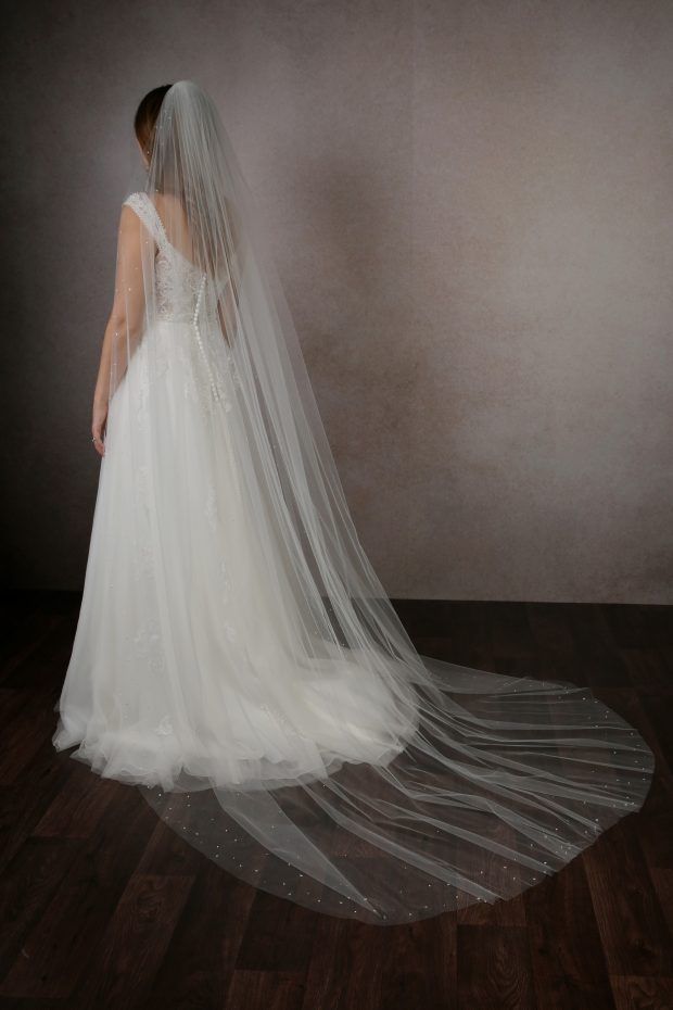 Cut Crystal Edge Veil