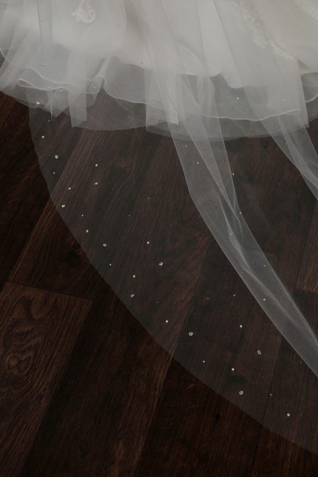 Cut Crystal Edge Veil