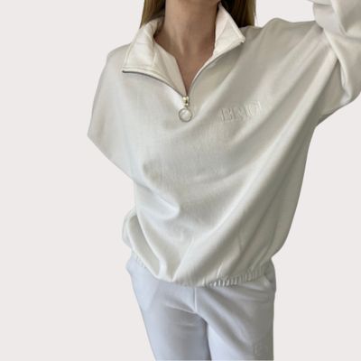 Adult Personalised Quarter Zip Jumper