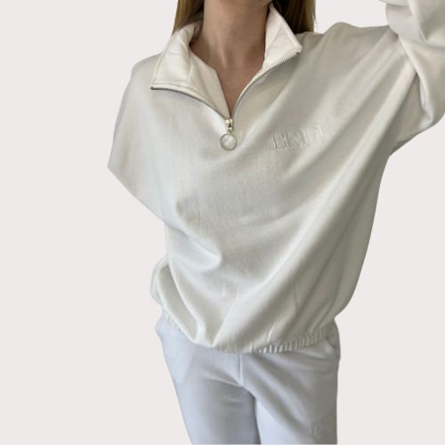 Adult Personalised Quarter Zip Jumper