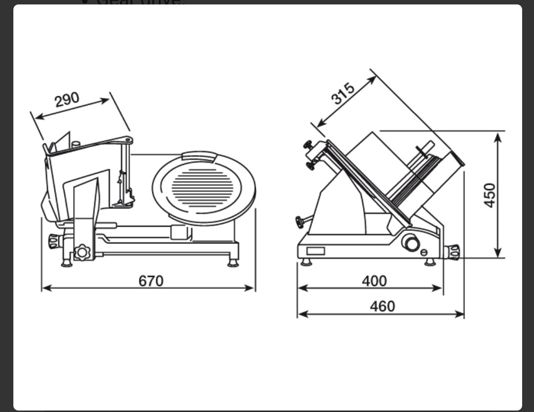 מכונה לחיתוך אומגה איטלקי עם גיר,קוטר 300ממ