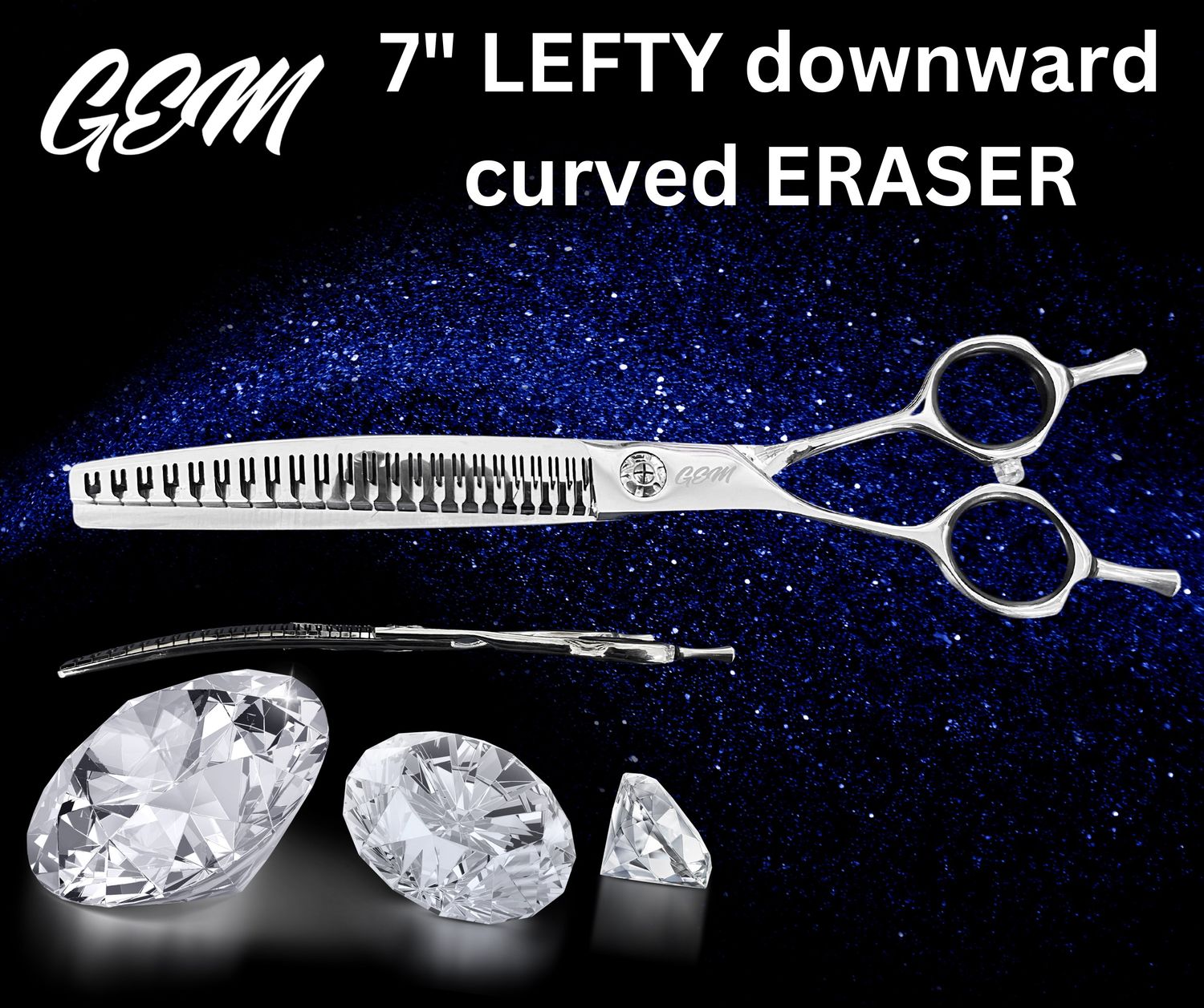 Lefty Downward Curved Eraser, 7 Inch Lefty Downward Curved Eraser, 7 Inch