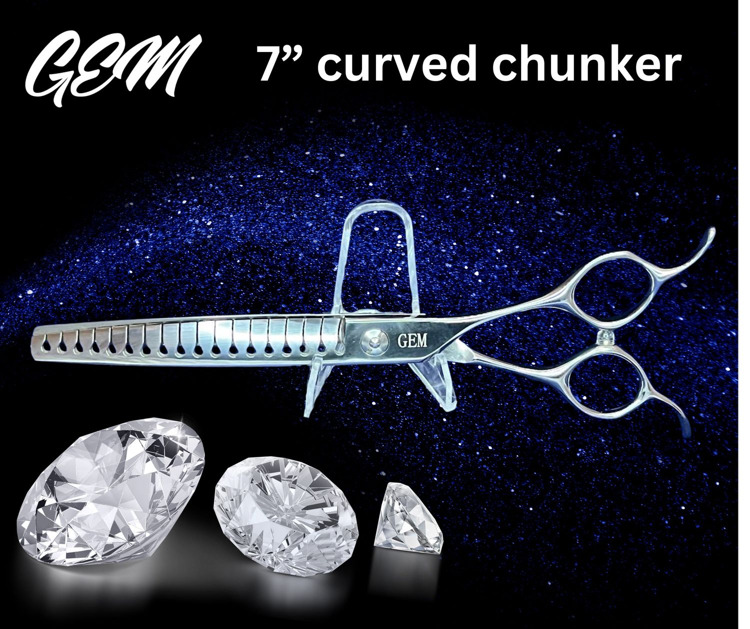 GEM 7 Inch 18T Curved Chunker Shears GEM 7 Inch 18T Curved Chunker Shears
