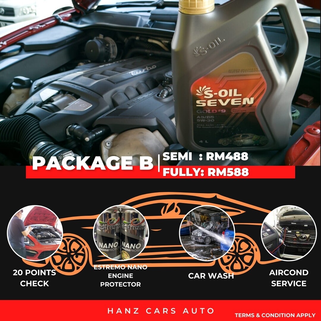 S-Oil Seven Lubricant Pack Aircond Service