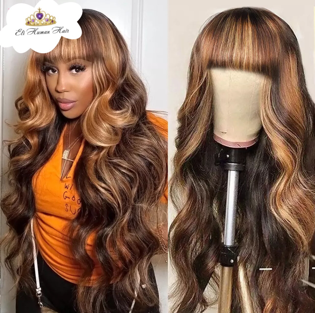 Wig 100% Human Hair