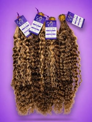 Hair Extensions Curly I-Tip / Risado