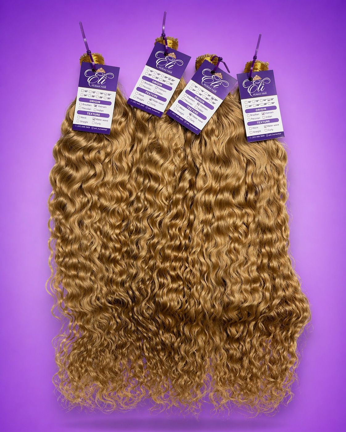 Hair Extensions Curly I-Tip / Risado