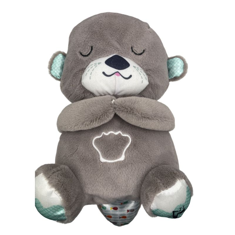 Breathing Bear Otter Plush Doll Toy Baby Children&#39;s Comfort Accompanying Music Doll Cross Border Factory In Stock