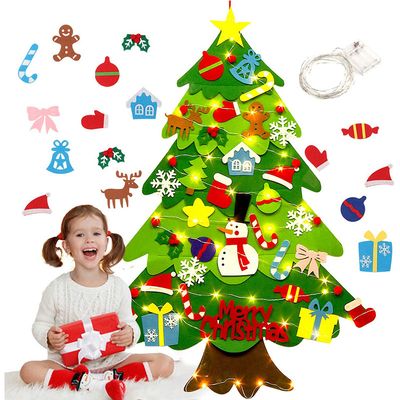New Hot Selling Felt Christmas Tree Non-woven Christmas Holiday Pendant Diy Decoration Felt Christmas Tree