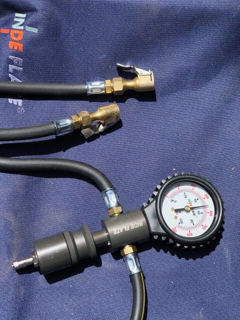 Indeflate 2 Hose Unit, Analogue Gauge
