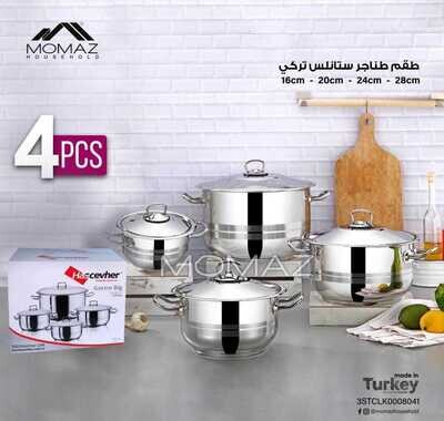 8 Pcs Stainless Steel Cookware Set