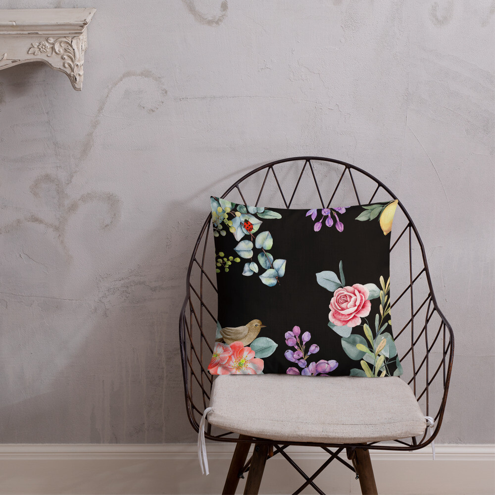 Dark Bloom pillow